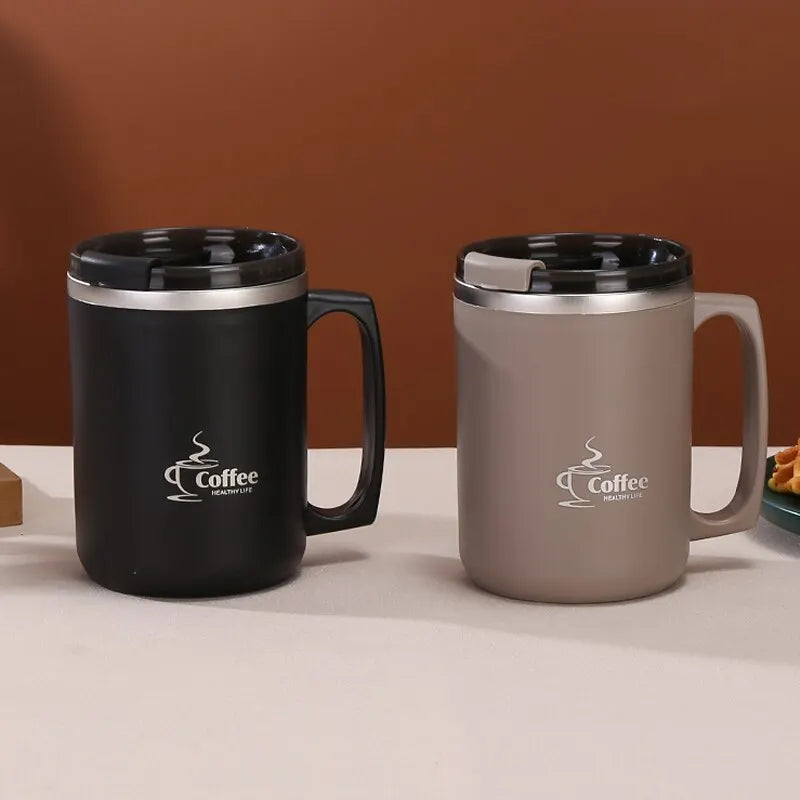 Mug Isotherme avec Poignée Intégrée (Format Voyage)