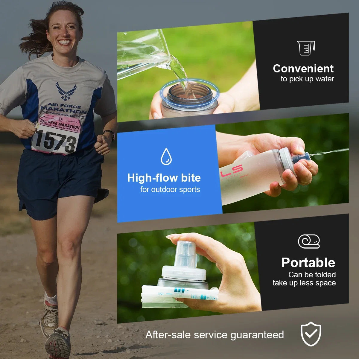 Flasque Souple Pliable de Trail et Running WRELS – Gros Calibre / 300ml et 500ml