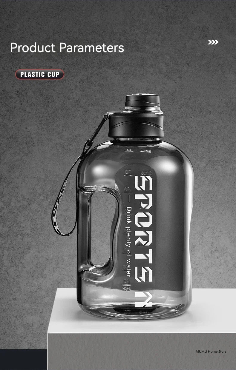 1.7L/2.7L/4L/5L bouteille d'eau de sport salle de sport cyclisme tasse Portable grande capacité bouteille d'eau pour Fitness Camping hommes eau Kellte
