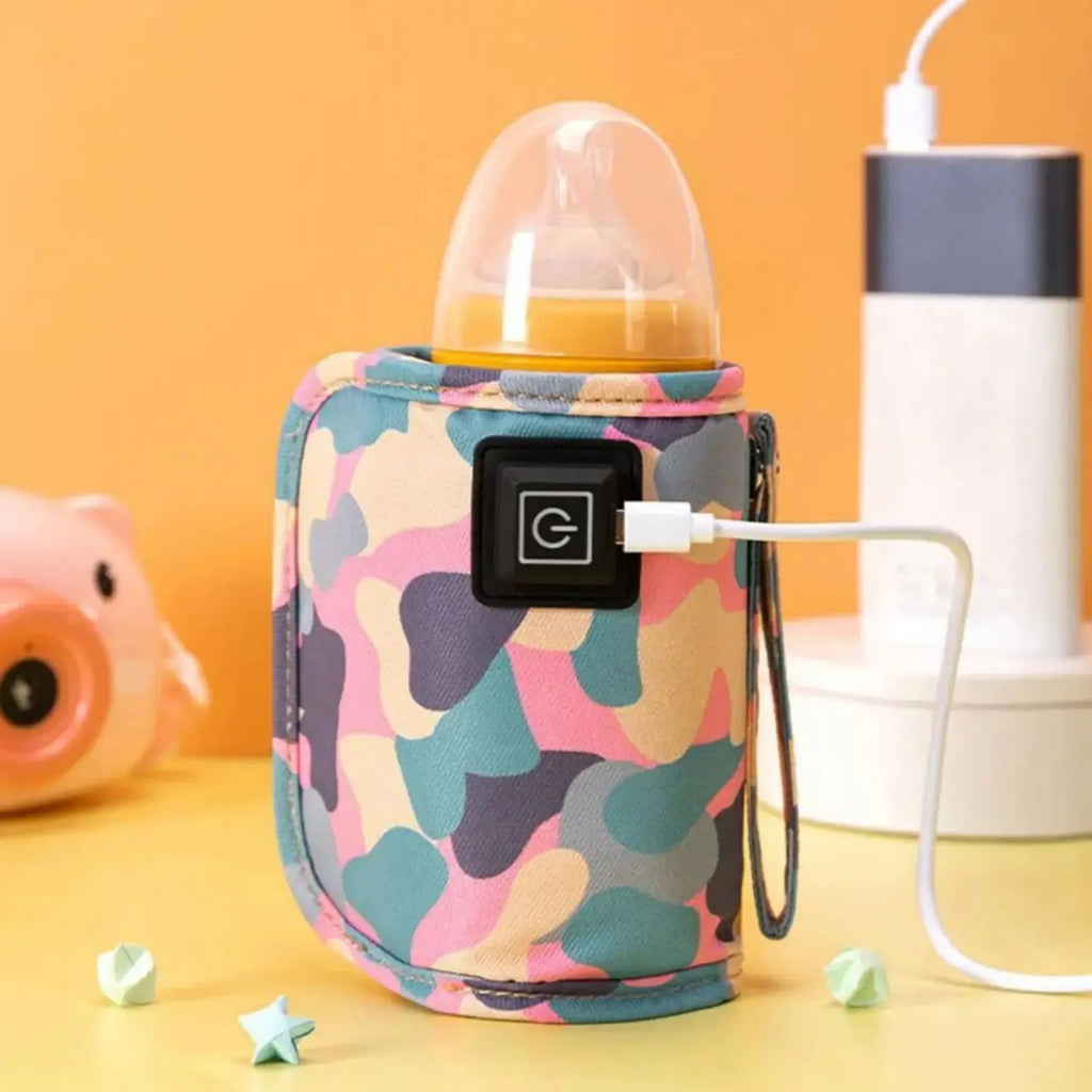 Chauffe-Biberon Portable USB et Sac Isotherme – Idéal Sorties et Voyages
