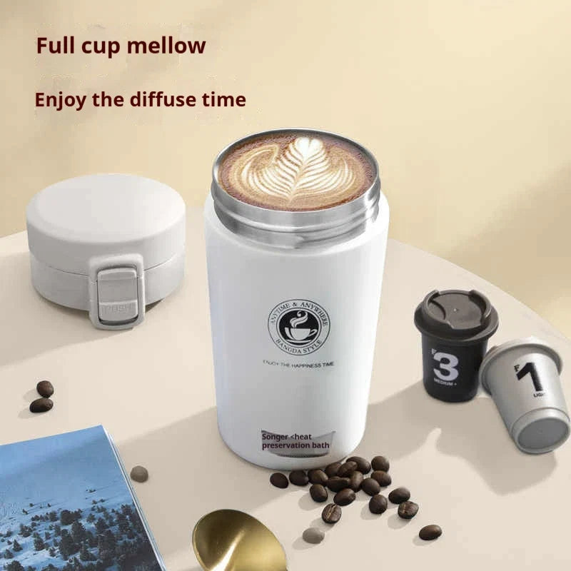 Mug Thermos de Voyage Étanche avec Filtre à Thé – Inox 304 Double Paroi