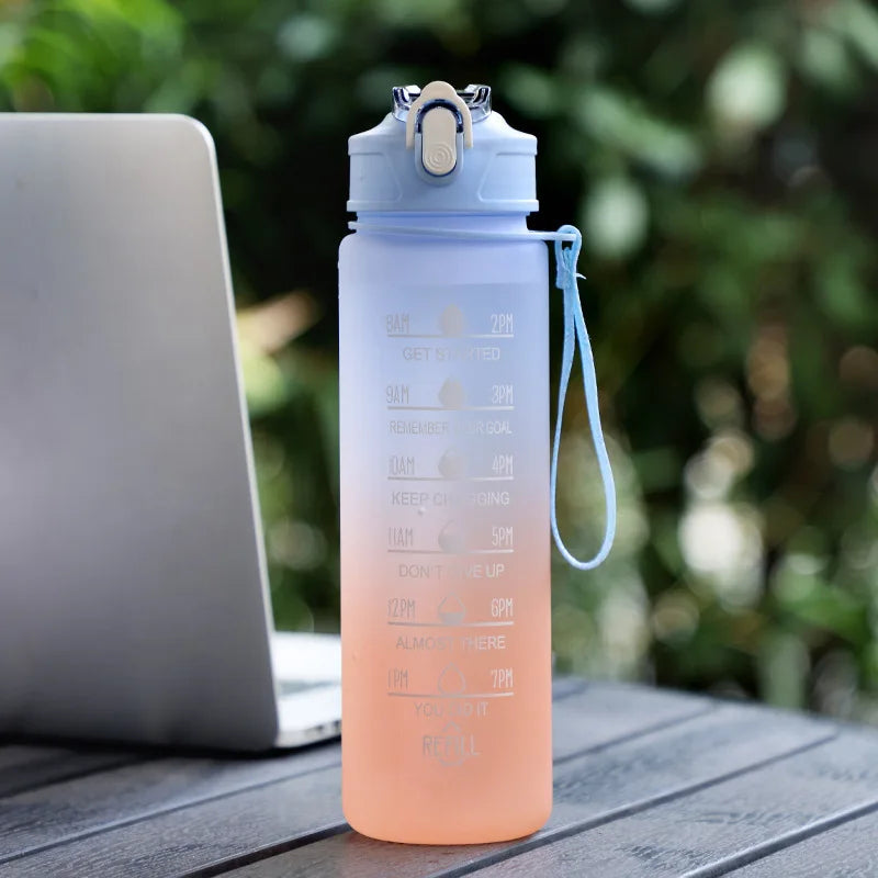 Gourde de Sport de Motivation avec Marqueur de Temps – Sans BPA / 750ml - 800ml