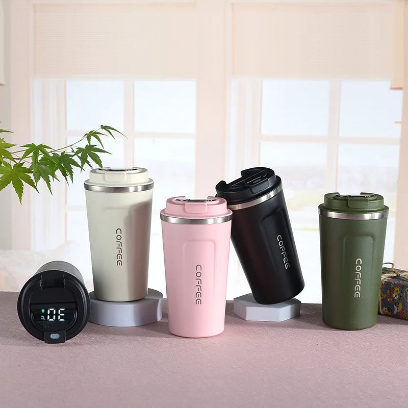 Mug Thermique Inox avec Affichage Température – Tasse Isotherme Café & Thé