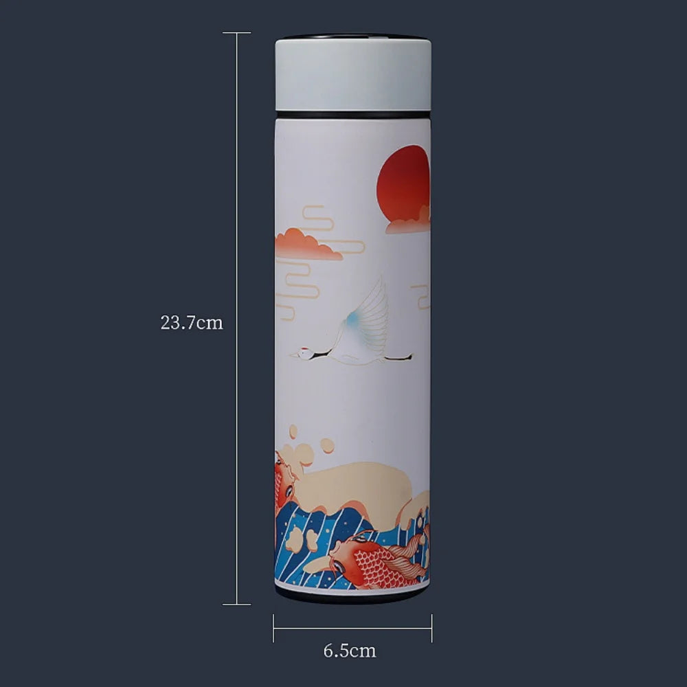 Thermos Isotherme Style Traditionnel avec Affichage Intelligent