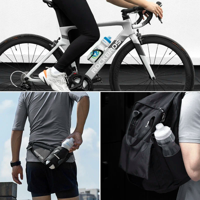 ROCKBROS Gourde Cycliste Ultra-Légère en Silicone (600ml)