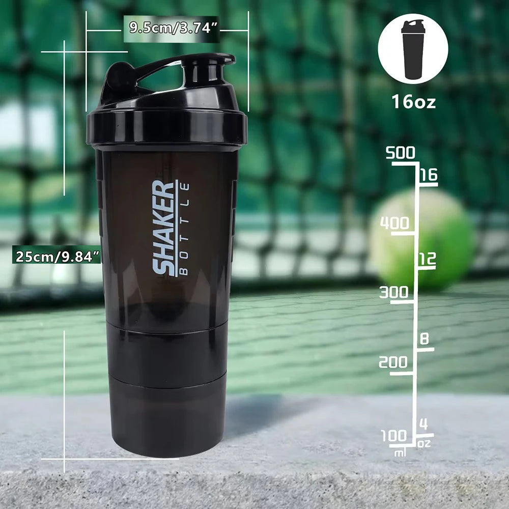 Shaker de Protéines à 3 Couches (Fitness &  Muscu)