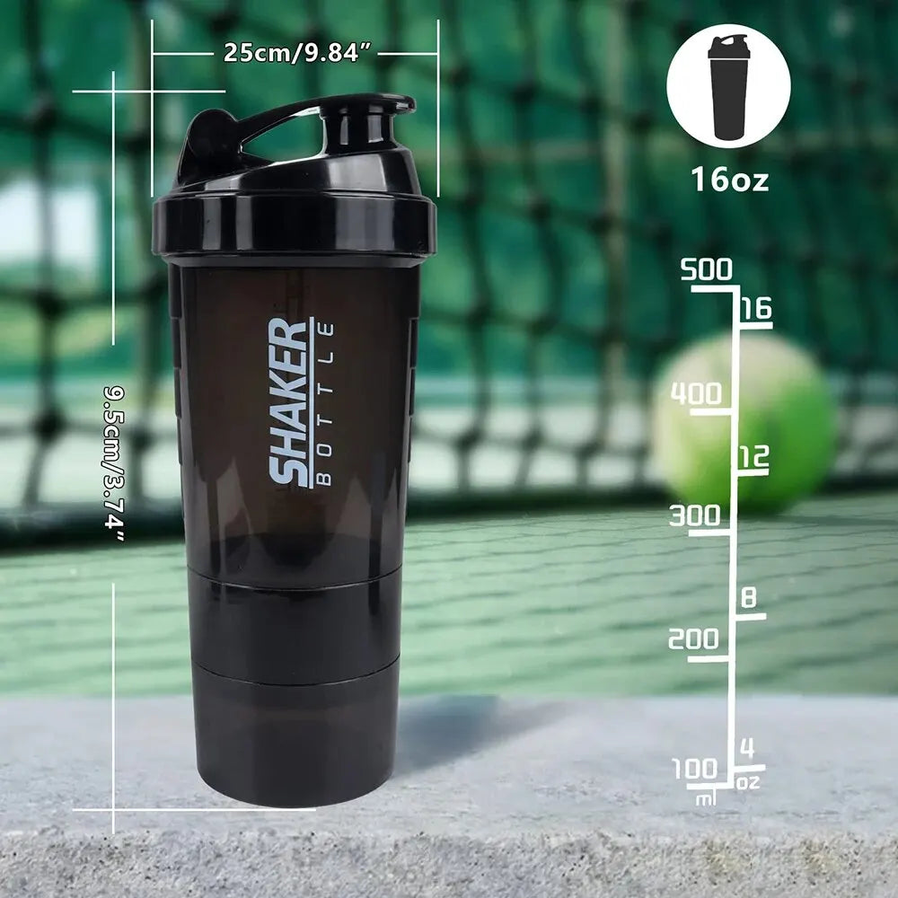 Shaker de Protéines à 3 Couches (Fitness &  Muscu)