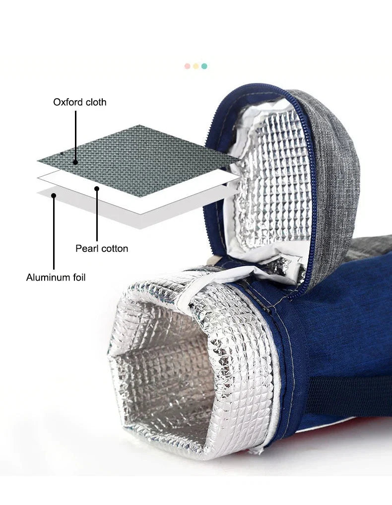 Sac Isotherme Portable en Tissu Oxford – Pochette de Transport pour Gourde
