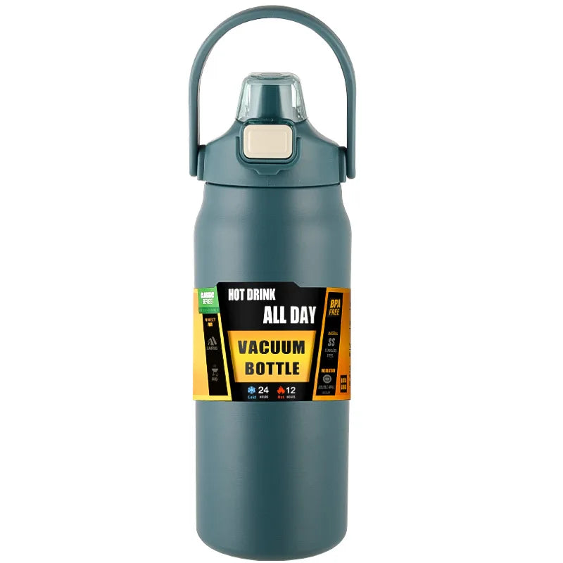 Thermos Acier Inoxydable avec Paille - 24h Chaud/Froid