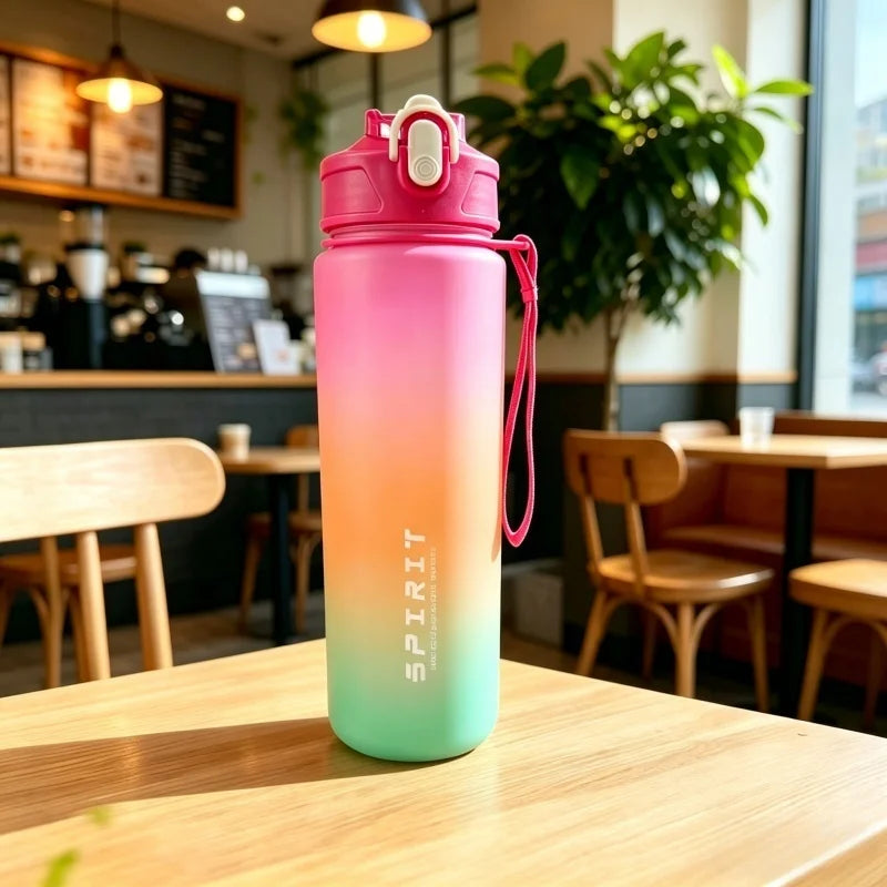 Gourde de Sport de Motivation avec Marqueur de Temps – Sans BPA / 750ml - 800ml