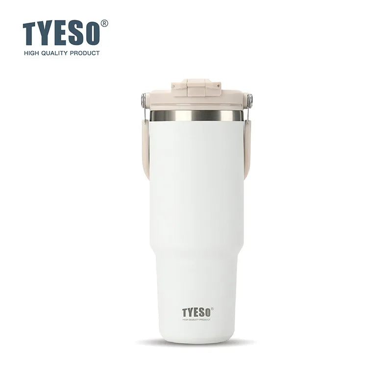 TYESO Thermos Tasse à Café avec Anse (600ml / 900ml / 1200ml)