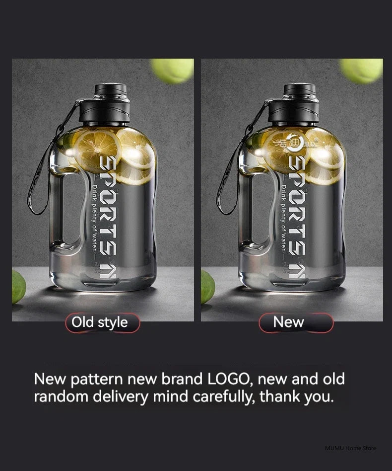 1.7L/2.7L/4L/5L bouteille d'eau de sport salle de sport cyclisme tasse Portable grande capacité bouteille d'eau pour Fitness Camping hommes eau Kellte