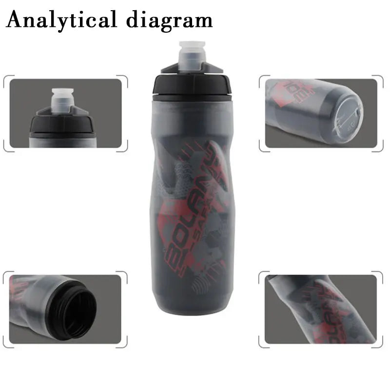 BOLANY Bidon de Vélo Isotherme à Double Paroi (600ml)