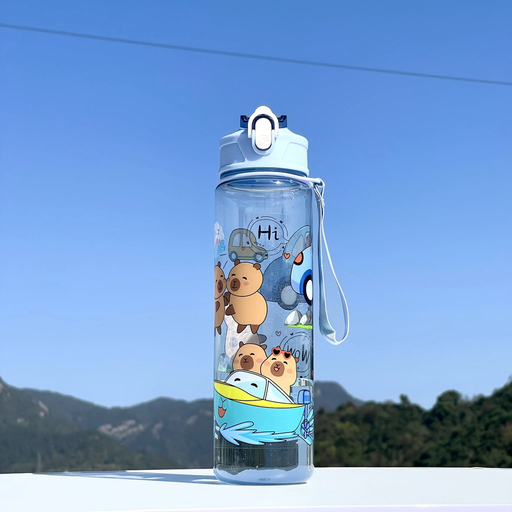 Grande Gourde Enfant Anti-Fuite Style Dessin Animé – Sans Plomb / 800ml