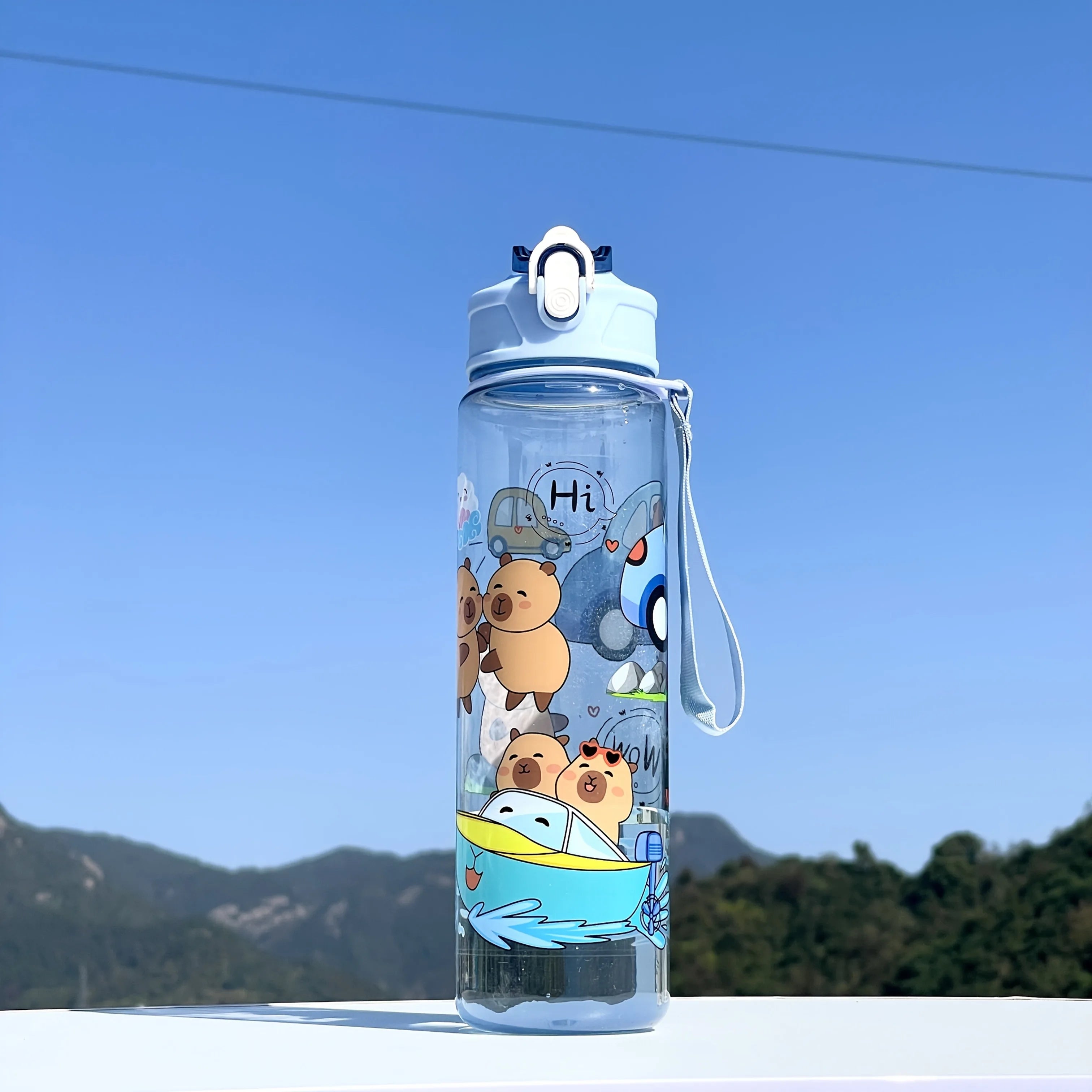 Grande Gourde Enfant Anti-Fuite Style Dessin Animé – Sans Plomb / 800ml