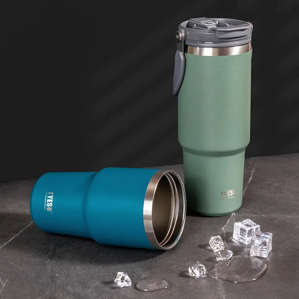 TYESO Gobelet Isotherme Mat avec Poignée Ergonomique