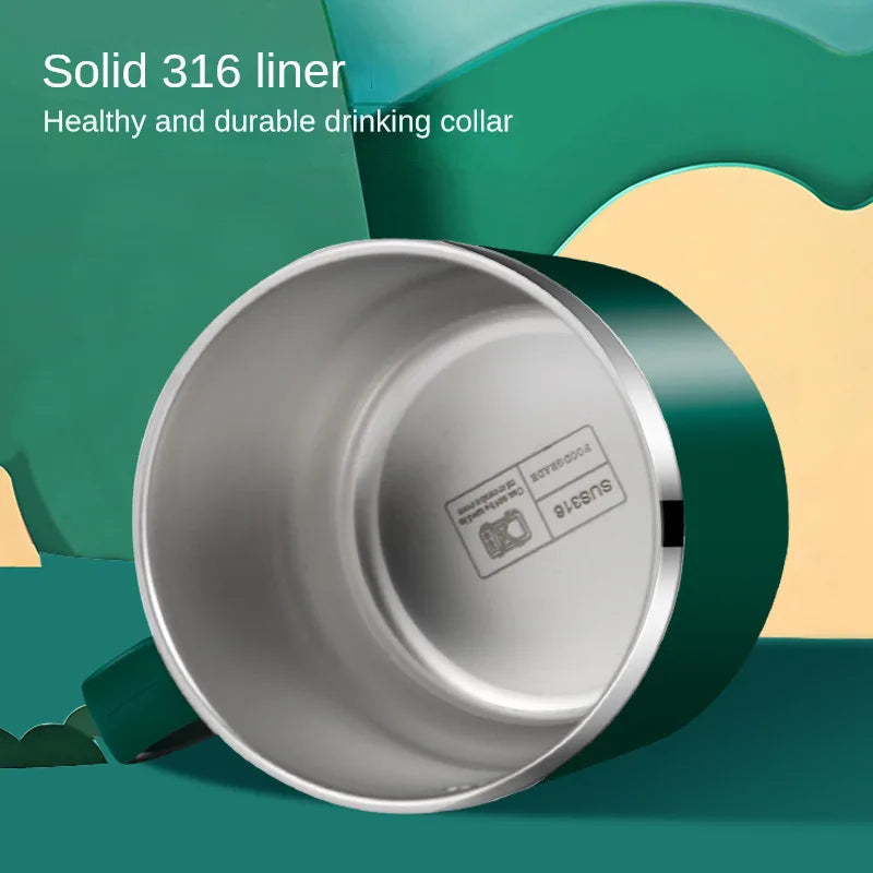 Tasse d'Apprentissage Isotherme en Inox avec Paille pour Bébé