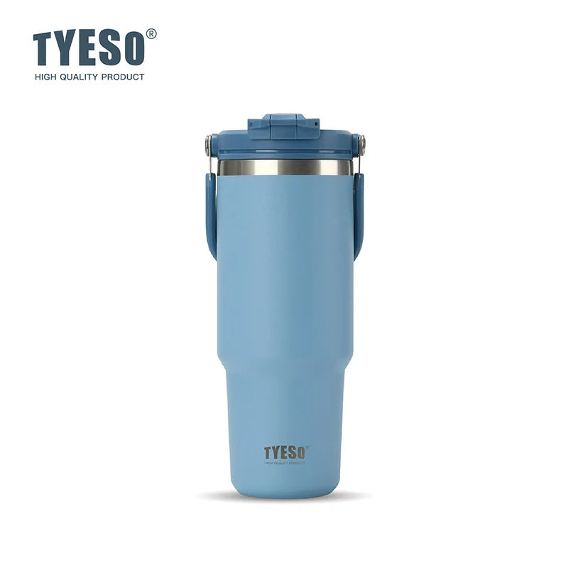 TYESO Thermos Tasse à Café avec Anse (600ml / 900ml / 1200ml)