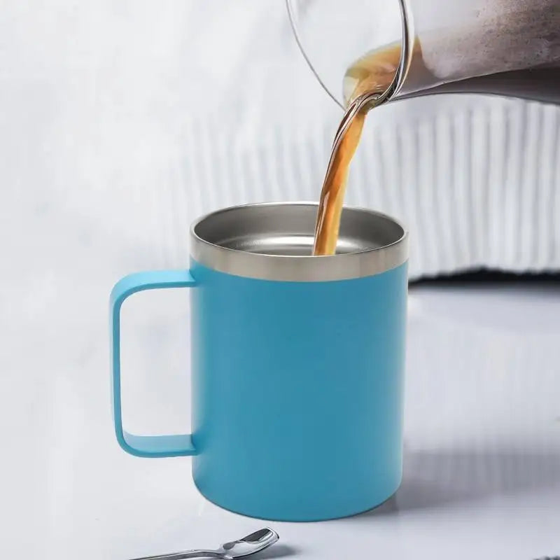 Kit Tasse à Maté Isotherme en Inox – Gobelet Yerba Mate Double Paroi avec Pailles et Couvercles / 350ml