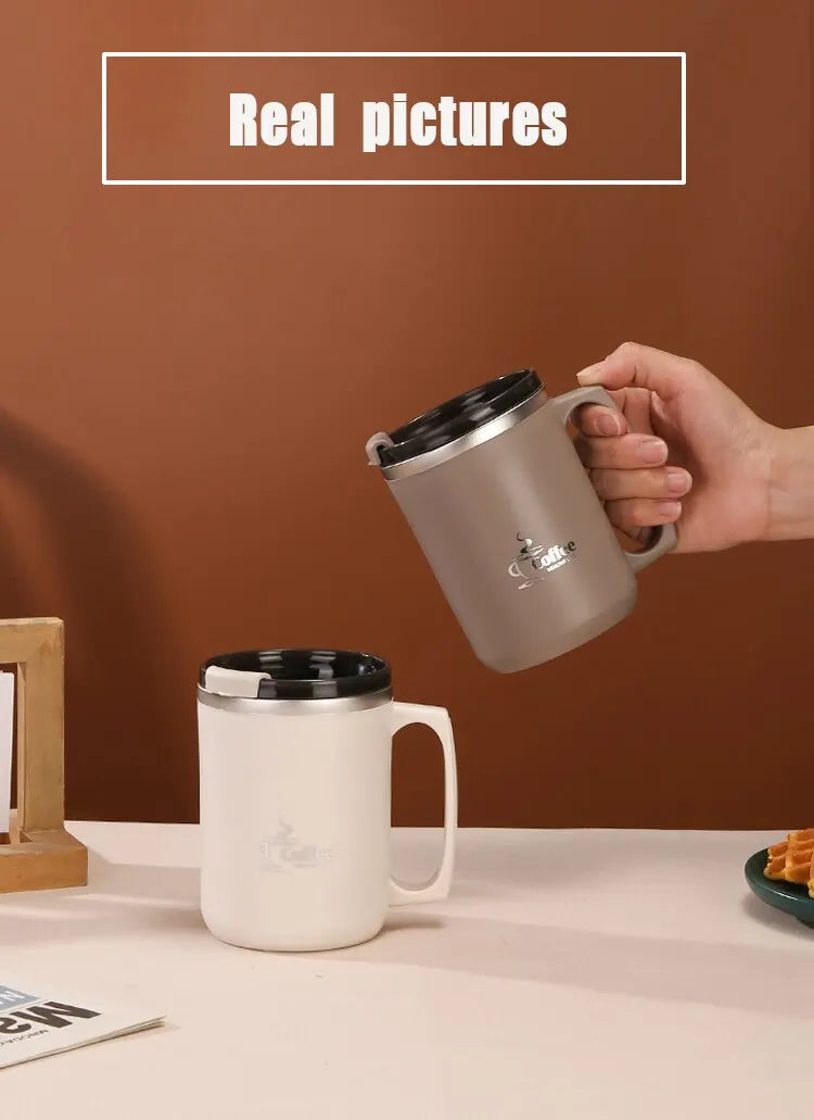 Mug Isotherme avec Poignée Intégrée (Format Voyage)