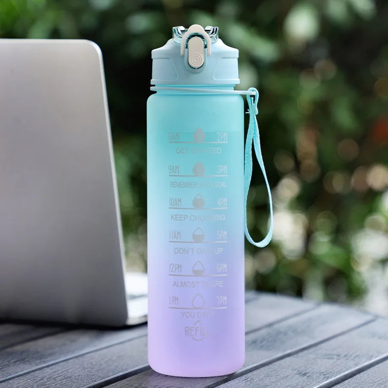 Gourde de Sport de Motivation avec Marqueur de Temps – Sans BPA / 750ml - 800ml