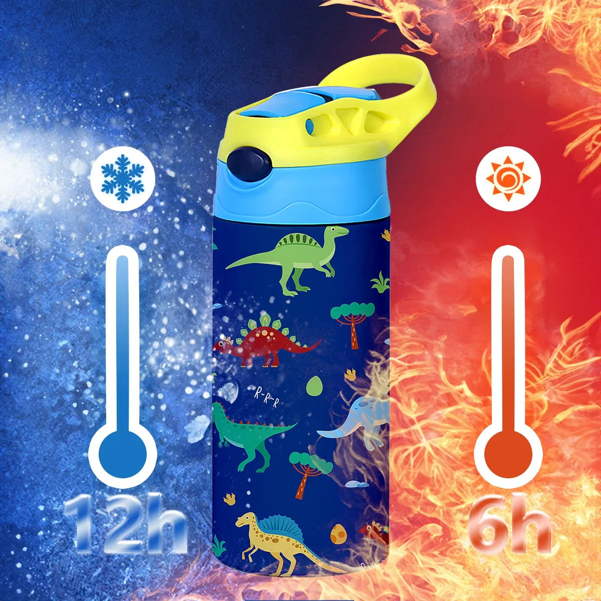 Mug Thermique Kawaii 350ml en Inox – Tasse Isotherme Mignonne avec Motif