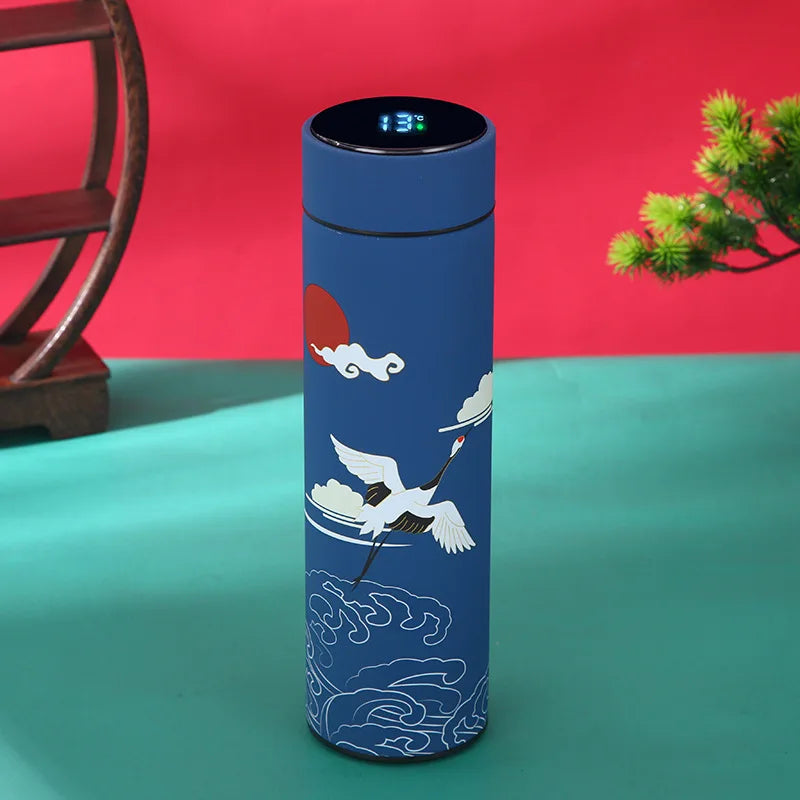 Thermos Isotherme Style Traditionnel avec Affichage Intelligent
