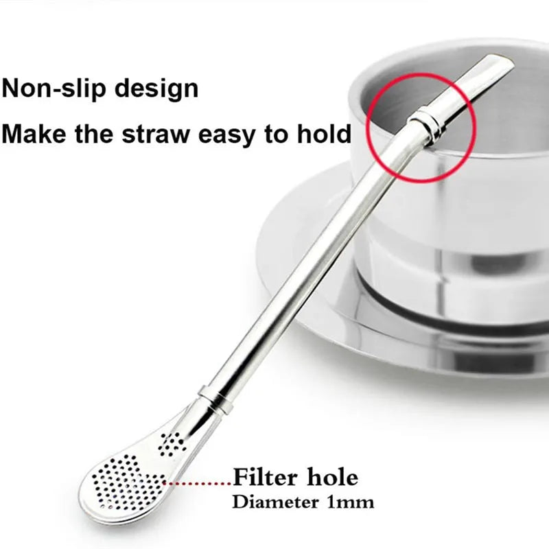 Kit Tasse à Maté Isotherme en Inox – Gobelet Yerba Mate Double Paroi avec Pailles et Couvercles / 350ml