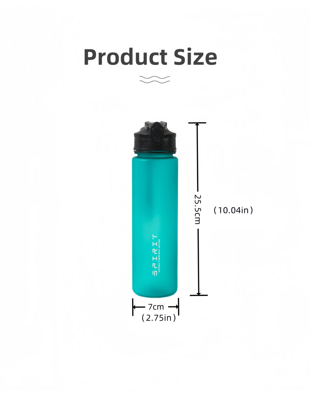 Fantia Gourde de Randonnée Étanche avec Poignée Crochet (750ml)