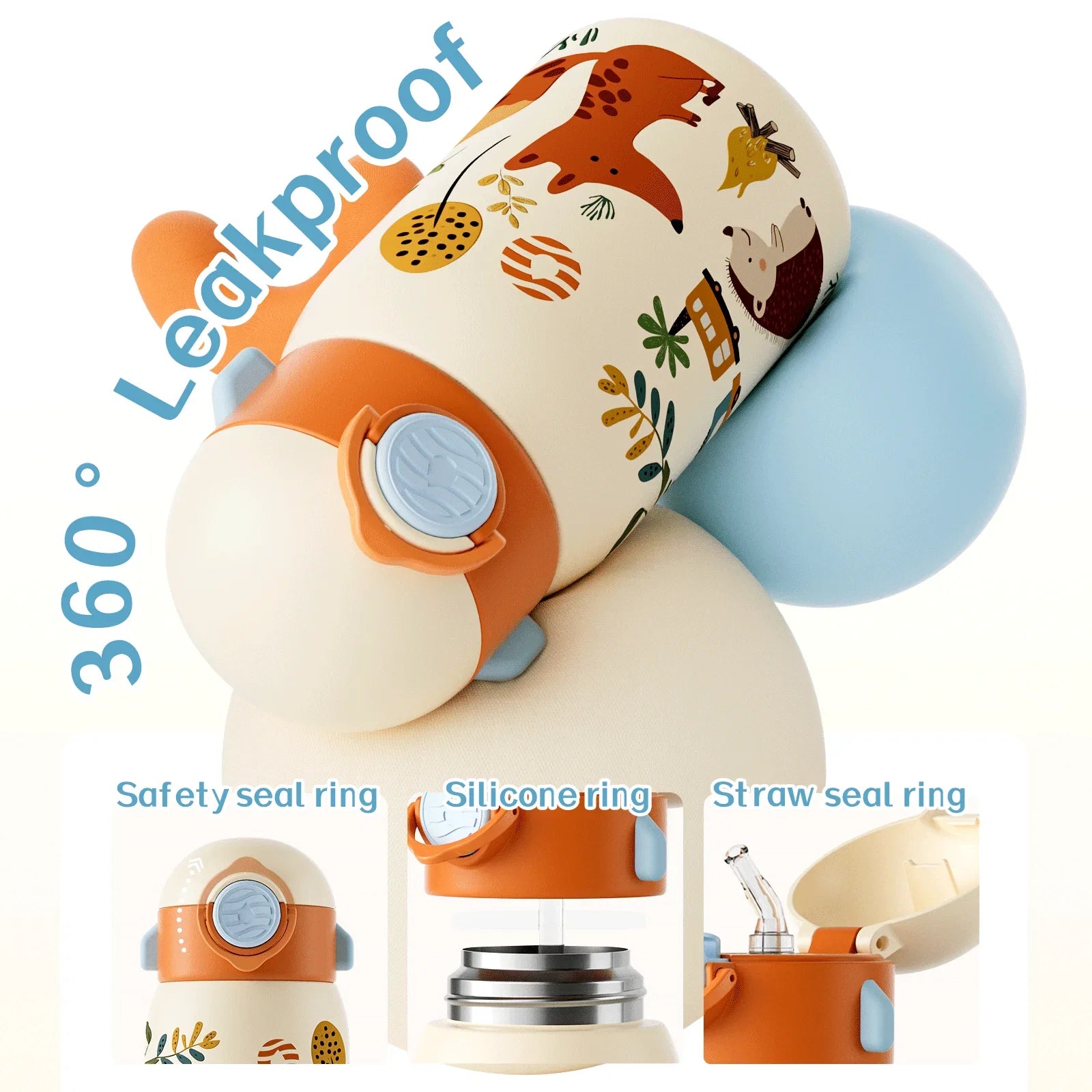 Gourde Isotherme Enfant Premium FEIJIAN – Inox Double Paroi / Format Mini