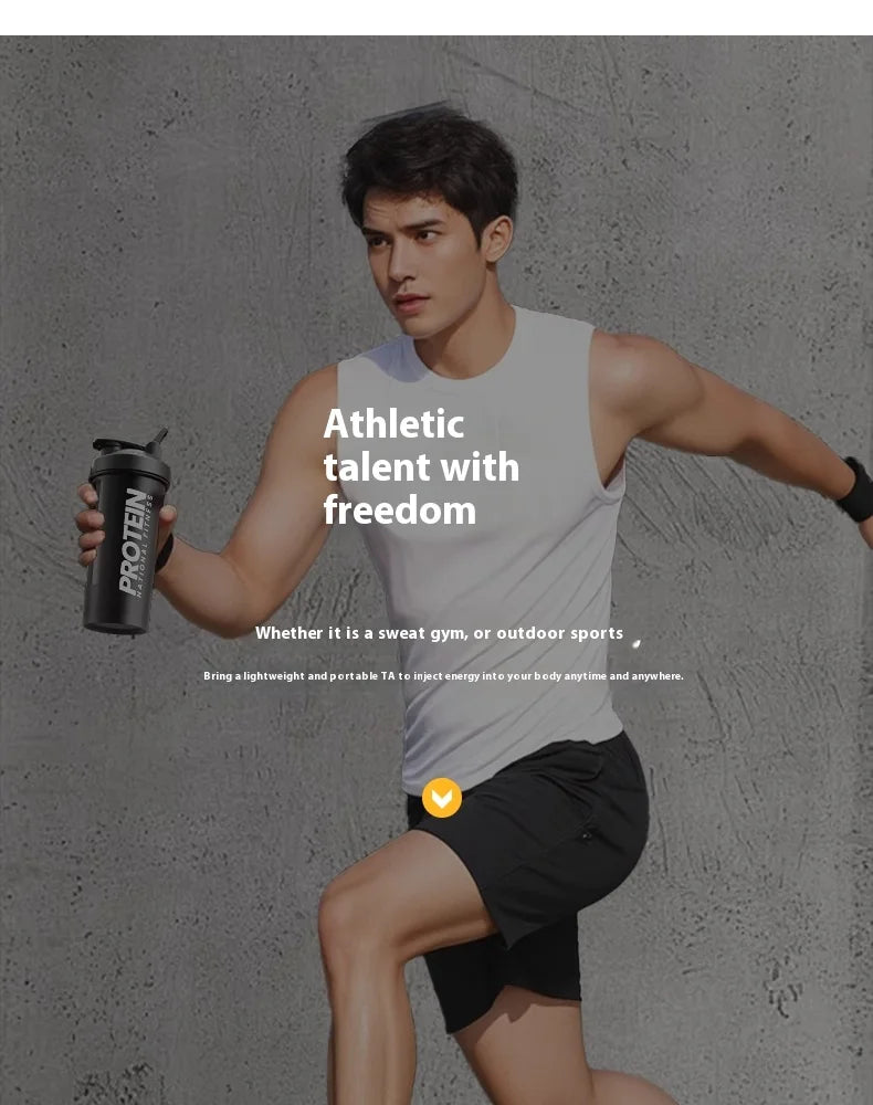 GIANXI Gourde de Fitness Réutilisable (Style Bicolore)