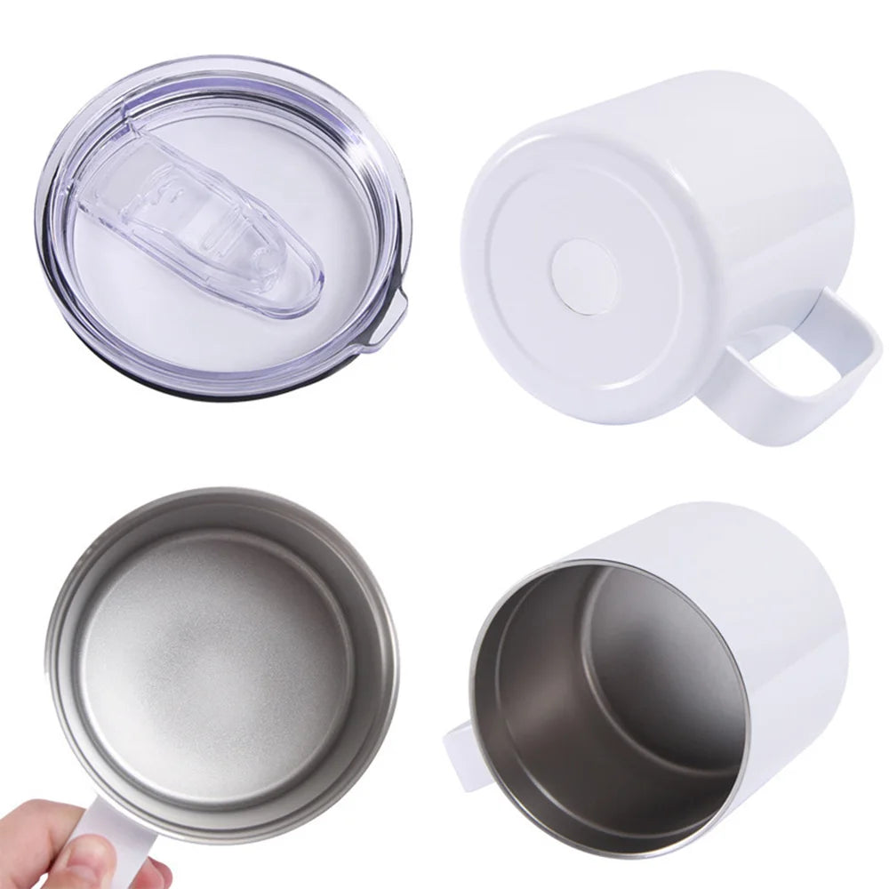 Kit Tasse à Maté Isotherme en Inox – Gobelet Yerba Mate Double Paroi avec Pailles et Couvercles / 350ml