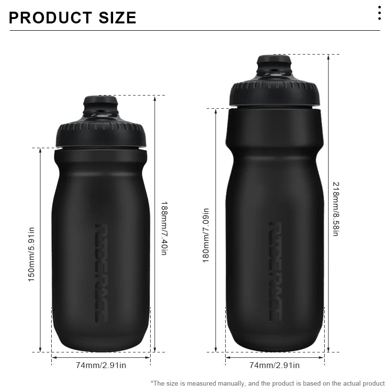 Gourde de Cyclisme Souple riderace – Hydratation par Pression / 650ml