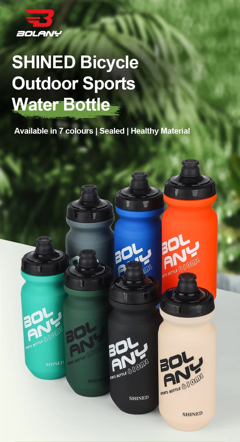 Gourde de Cyclisme Ultra-Légère BOLANY – Plastique PP5 Sain / 610ml