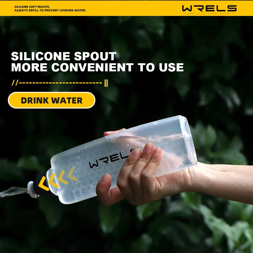 Bouteille d'eau de sport incurvée améliorée à prise facile, sac de ceinture pour course à pied et cyclisme, bouteille d'eau pratique pour Fitness
