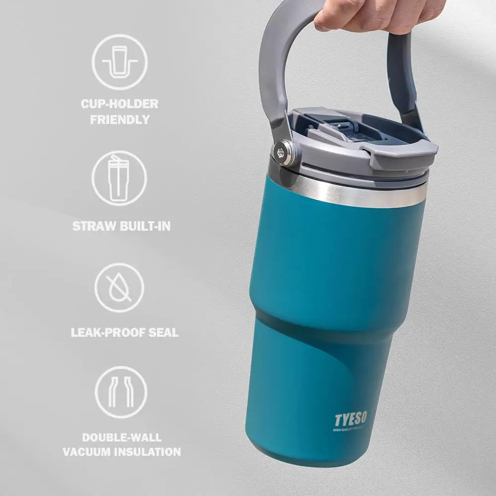 TYESO Gobelet Isotherme Mat avec Poignée Ergonomique