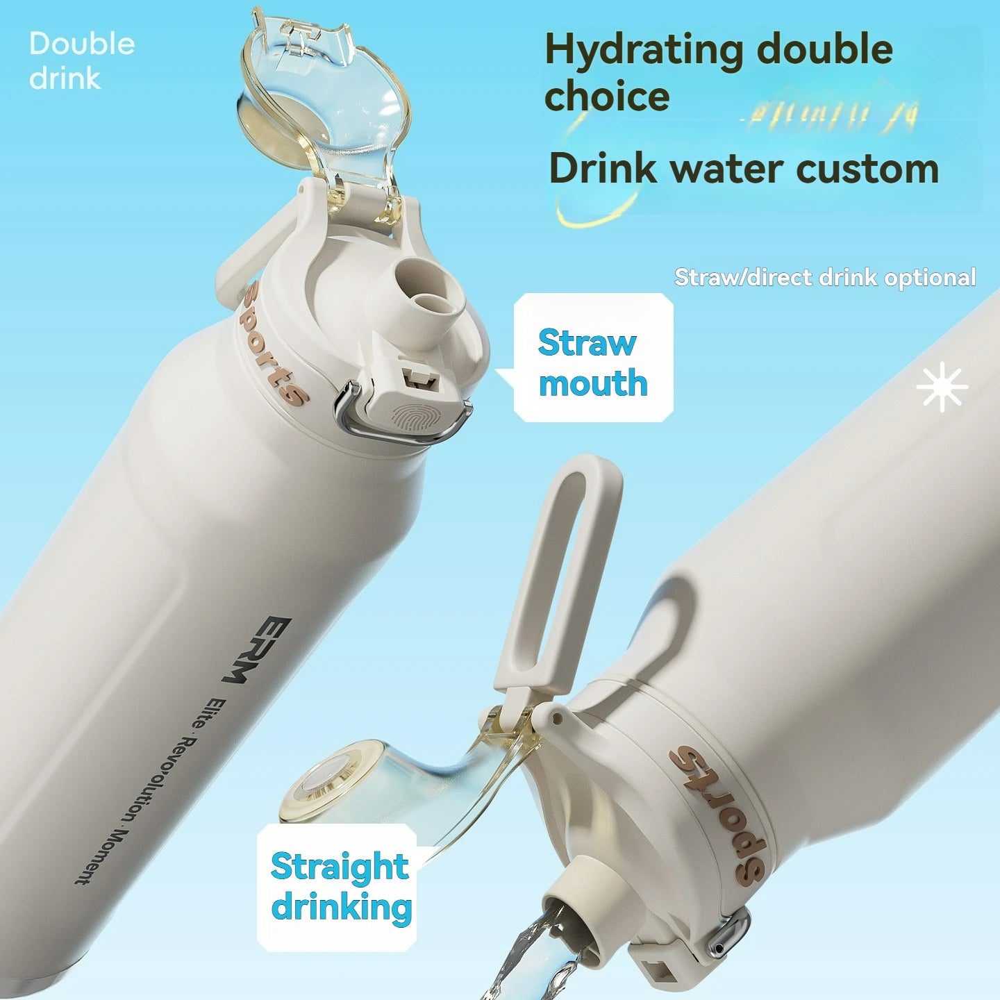 ERM Thermos Isotherme XXL Grande Capacité (700ml / 1500ml)