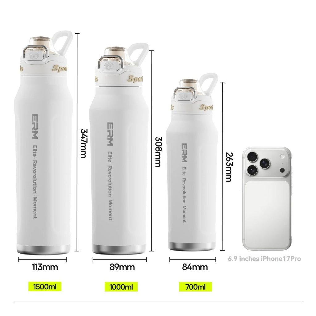 ERM Thermos Isotherme XXL Grande Capacité (700ml / 1500ml)