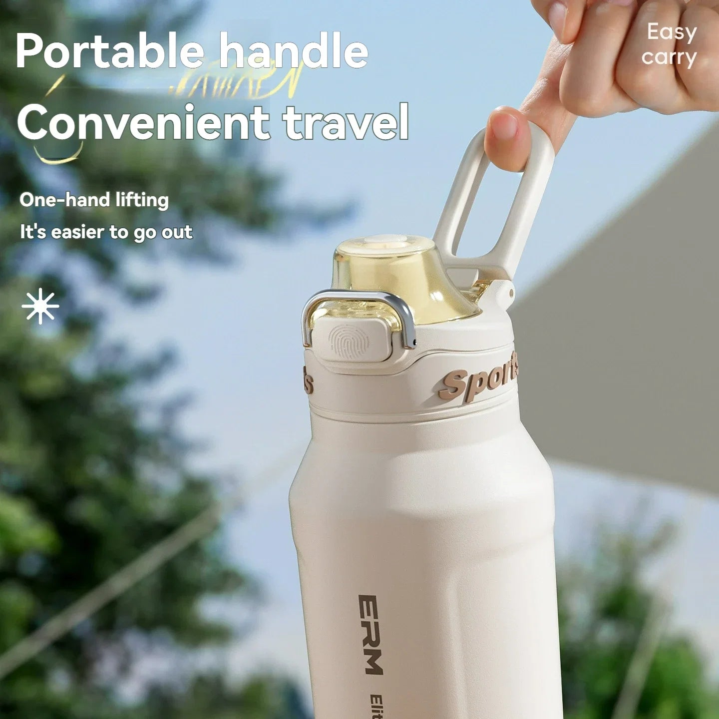 Tasse isolée de 700ml en acier inoxydable, bouteille d'eau pour Sports de plein air, tasse thermique pour le bureau et la maison, garde le froid et la chaleur, flacon sous vide