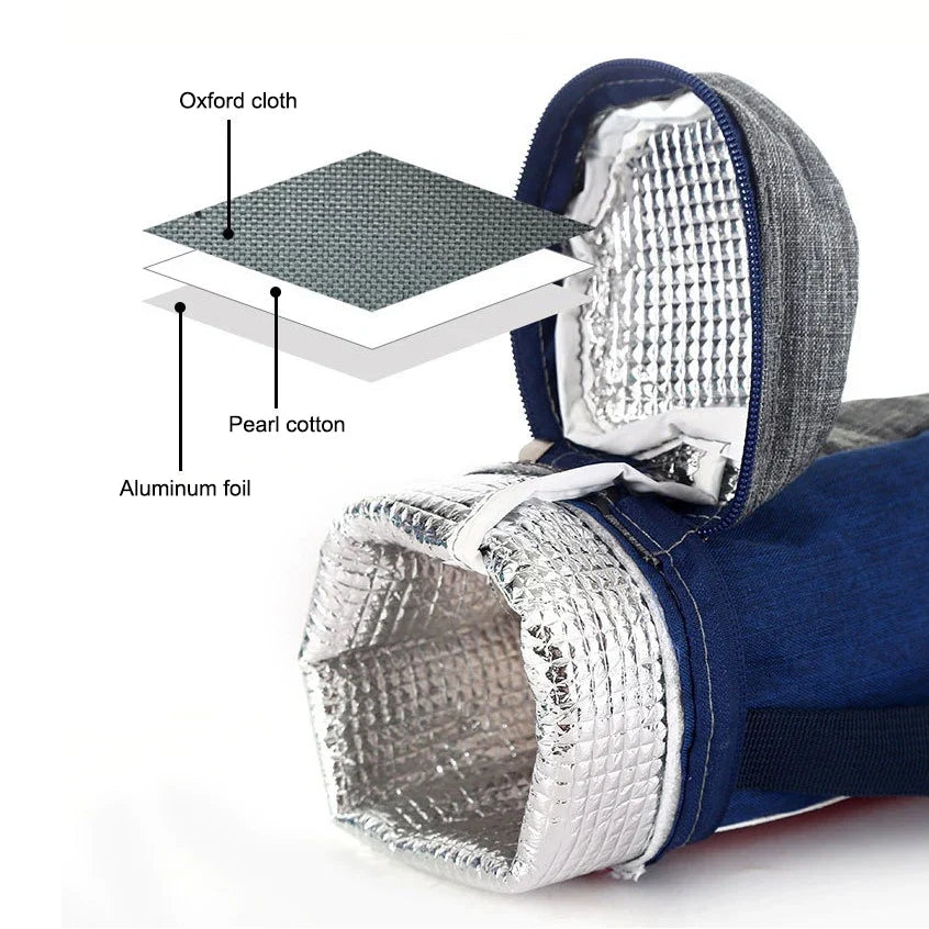 Sac Isotherme Portable en Tissu Oxford – Pochette de Transport pour Gourde