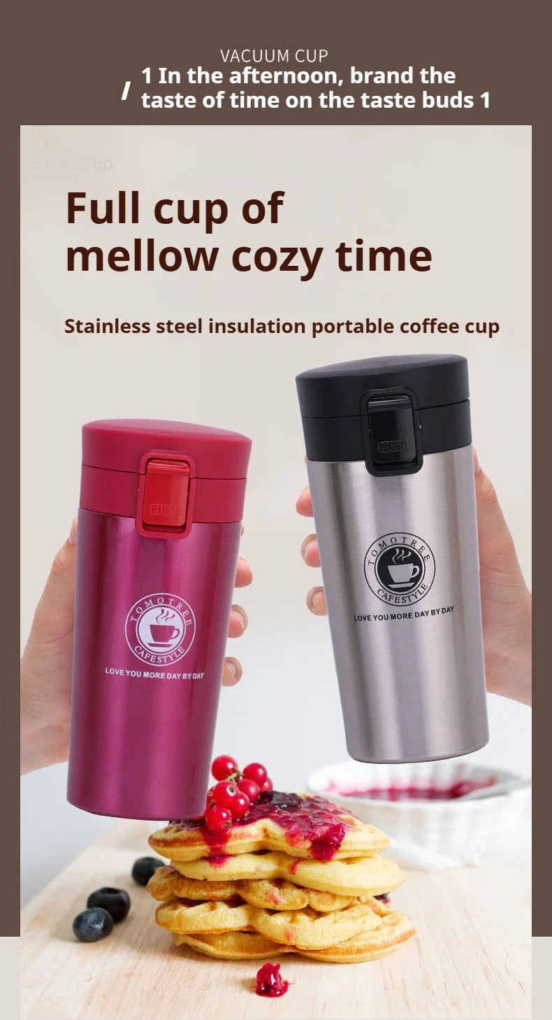 Mug Thermos de Voyage Étanche avec Filtre à Thé – Inox 304 Double Paroi