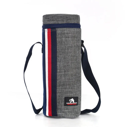 Sac Isotherme Grand Format 2L en Tissu Oxford – Pochette Gourde de Camping