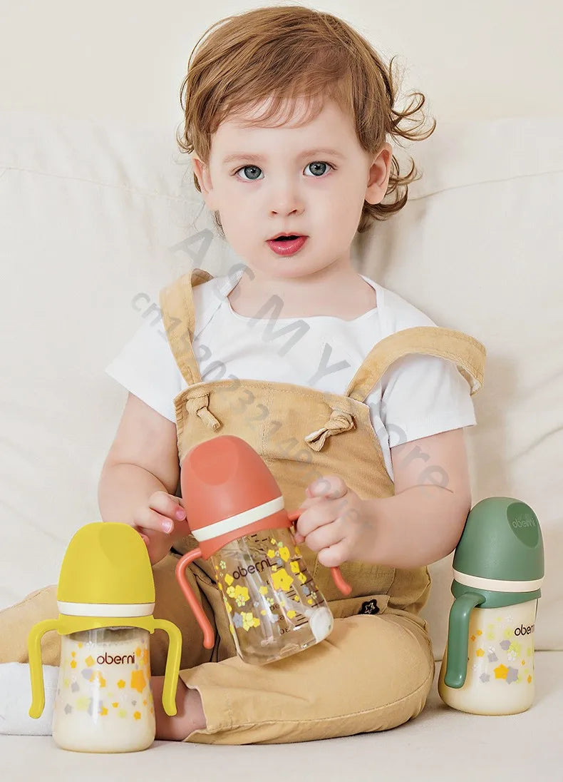 Biberon 240ML/300ML/gobelet pour enfants/gobelet d'apprentissage pour nourrissons/bouteille de lait/biberon à large alésage/12 mois +