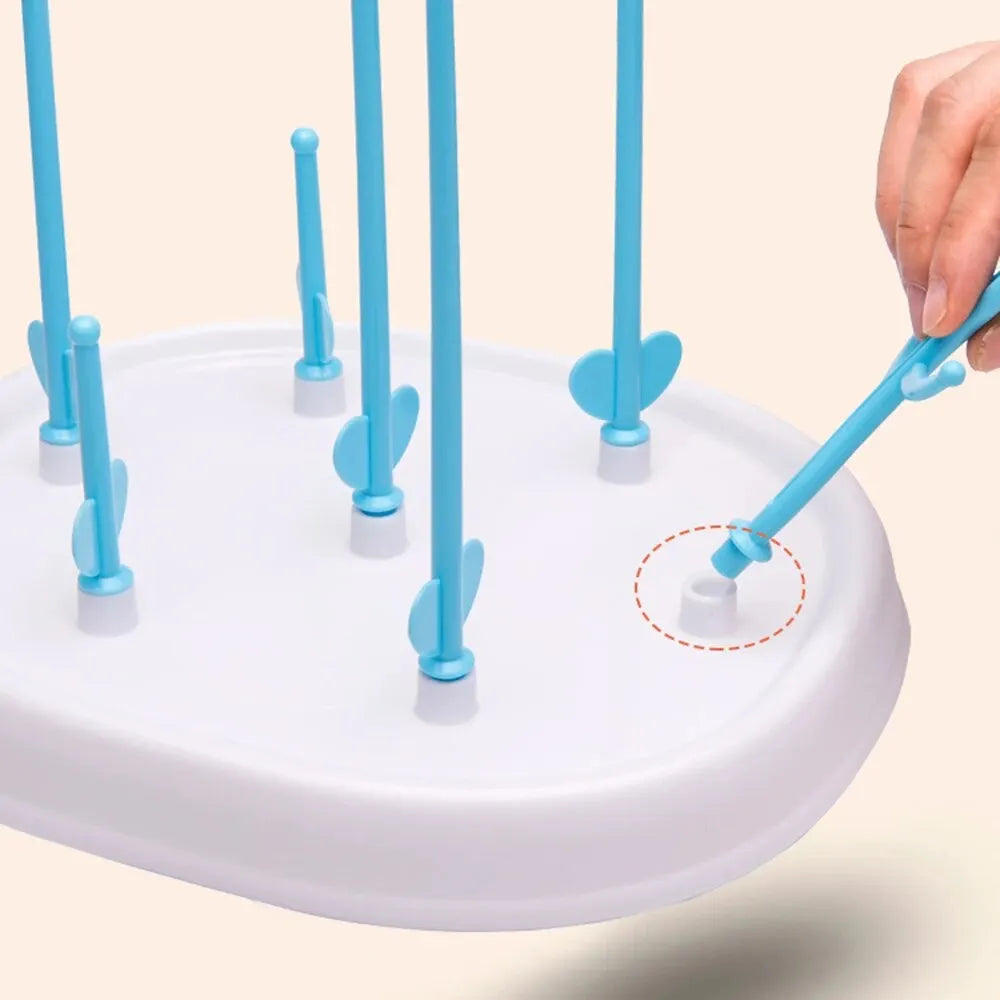 Égouttoir à Biberons Compact et Évolutif – Support de Séchage pour Accessoires Bébé