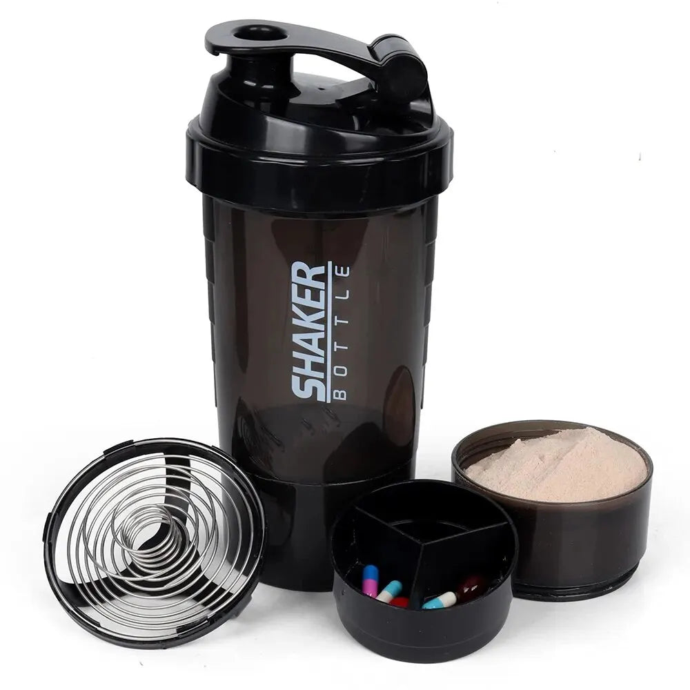 Shaker de Protéines à 3 Couches (Fitness &  Muscu)
