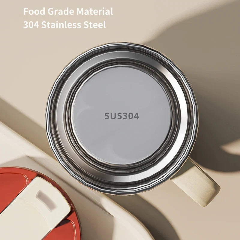 Mug à Café Isotherme en Inox 304 avec Poignée – Certifié Qualité Alimentaire FCM