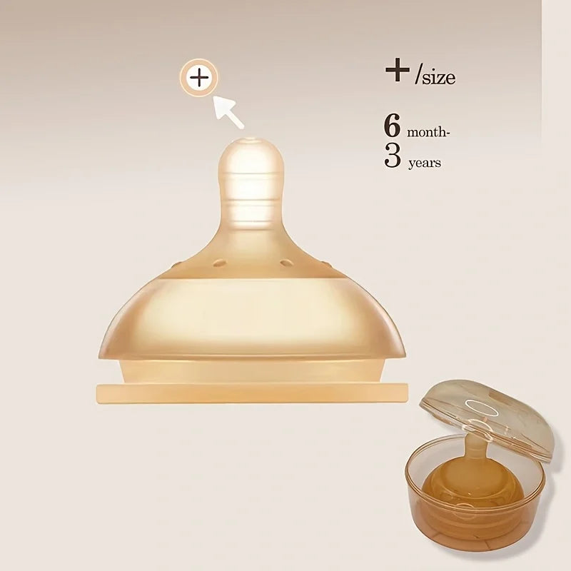 Biberon Évolutif en Verre Borosilicate Anti-Colique – Col Large / 240ml