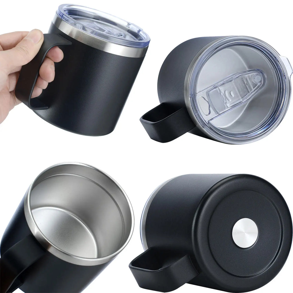 Kit Tasse à Maté Isotherme en Inox – Gobelet Yerba Mate Double Paroi avec Pailles et Couvercles / 350ml