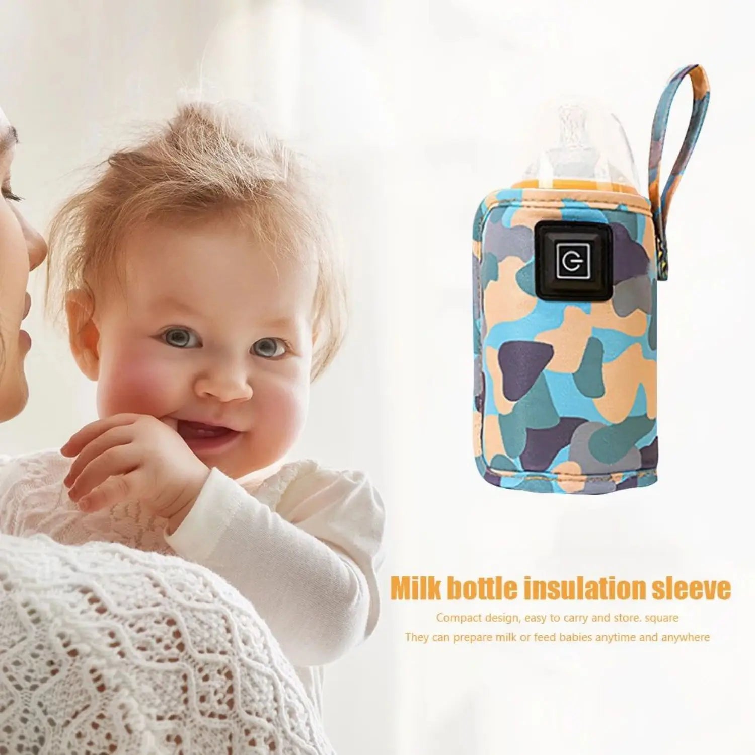 Chauffe-Biberon Portable USB et Sac Isotherme – Idéal Sorties et Voyages