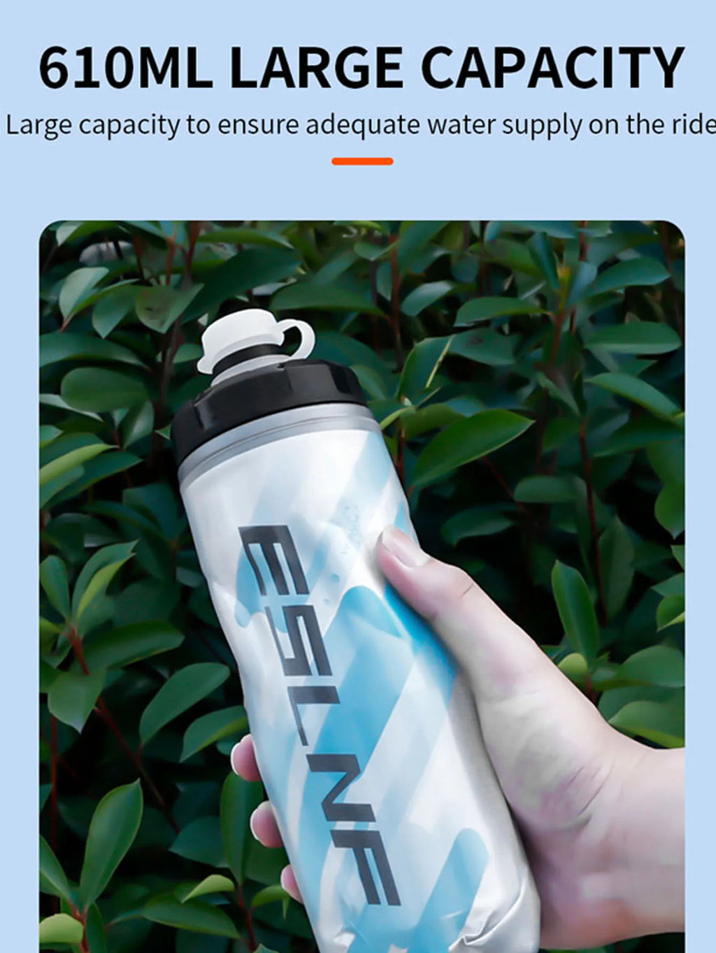 Gourde de Sport Légère en Plastique (610ml)